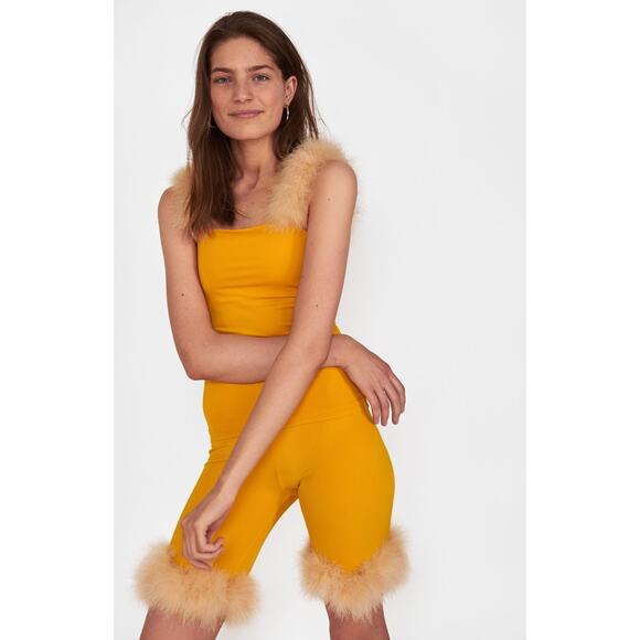 NWT Sleeper Orange The Weekend Chic Lounge Tank Shorts Set Size Small - Picture 1 of 8